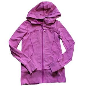 Lululemon Pink Scuba Hoodie Full Zip Up Sweater